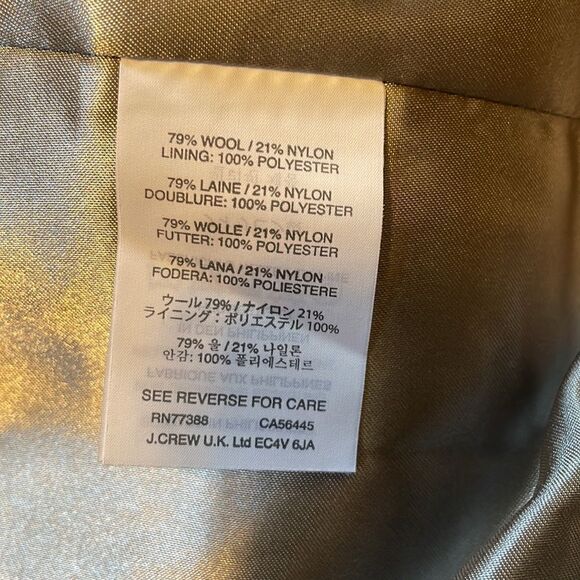 J Crew Stadium Cloth Wool Double Breasted Pea Coat 2 - Picture 7 of 10